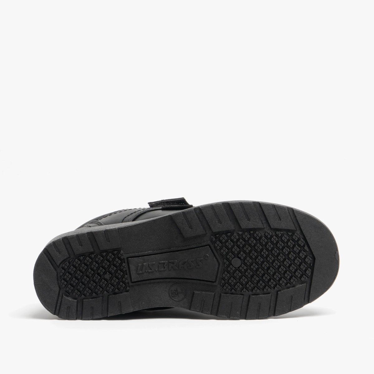 US Brass MARVIN Boys Velcro Bar Casual School Shoes Black