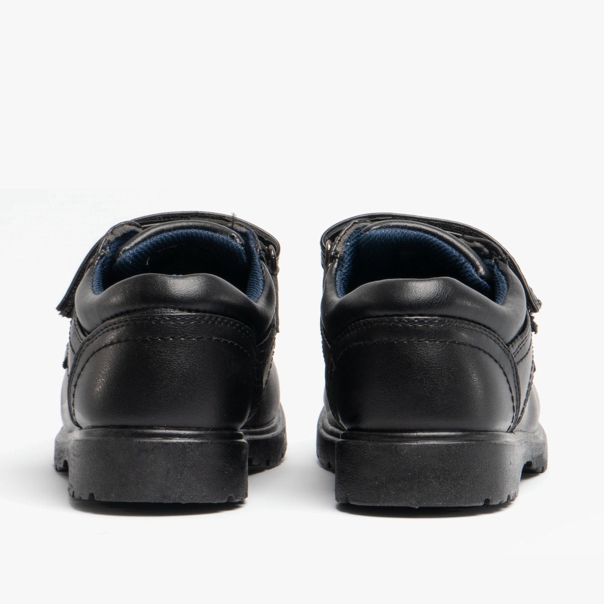 US Brass MARVIN Boys Velcro Bar Casual School Shoes Black