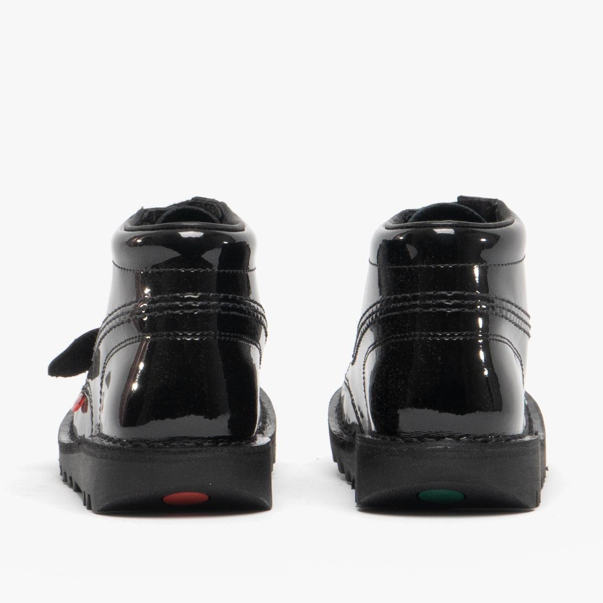 Kickers KICK HI Kids Patent Leather Boots Black