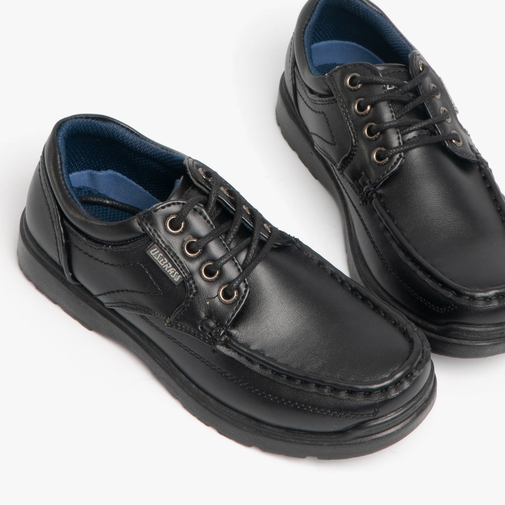 US Brass STUBBY Boys Lace-Up Casual Shoes Black
