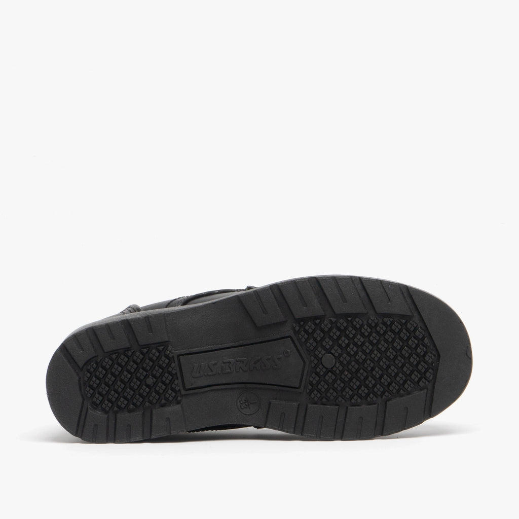 US Brass STUBBY Boys Lace-Up Casual Shoes Black