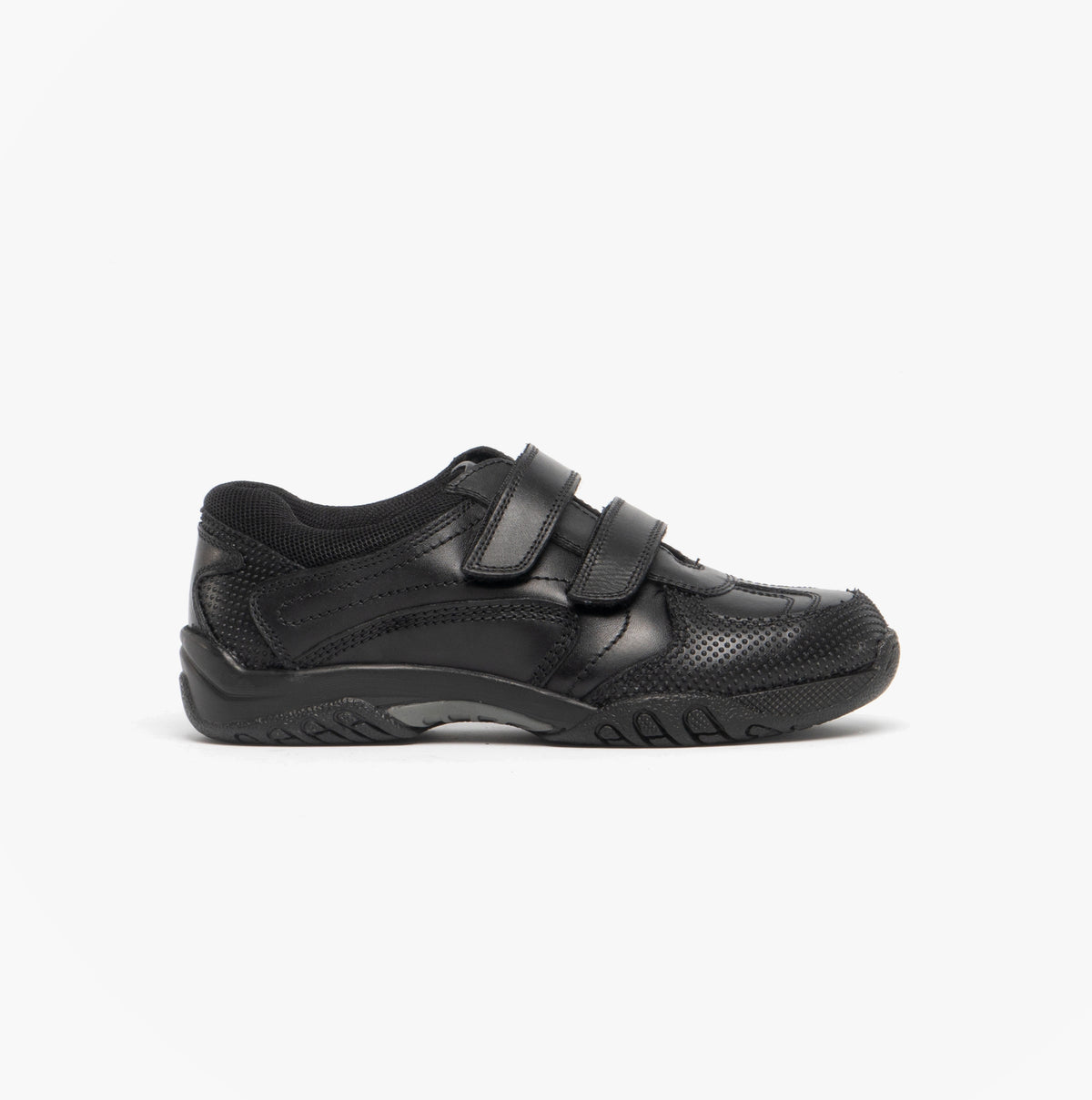 Hush Puppies JEZZA Boys Leather School Shoes Black