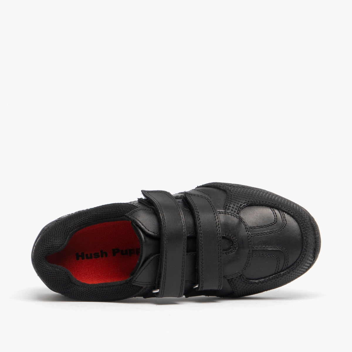 Hush Puppies JEZZA Boys Leather School Shoes Black