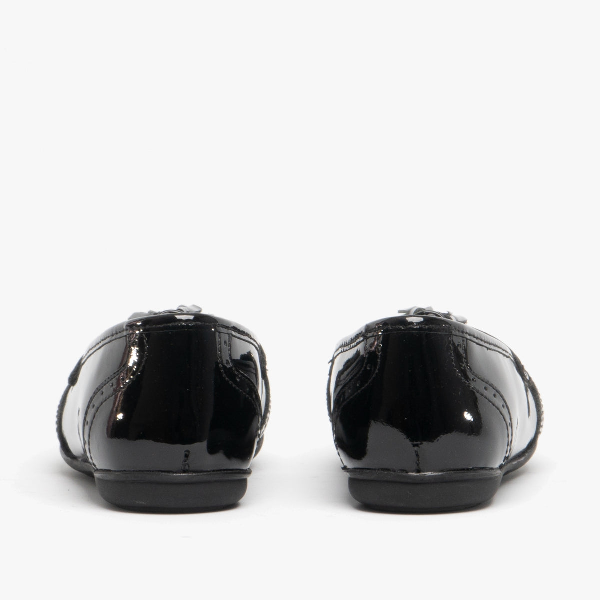 Hush Puppies ESME Girls Leather School Shoes Black