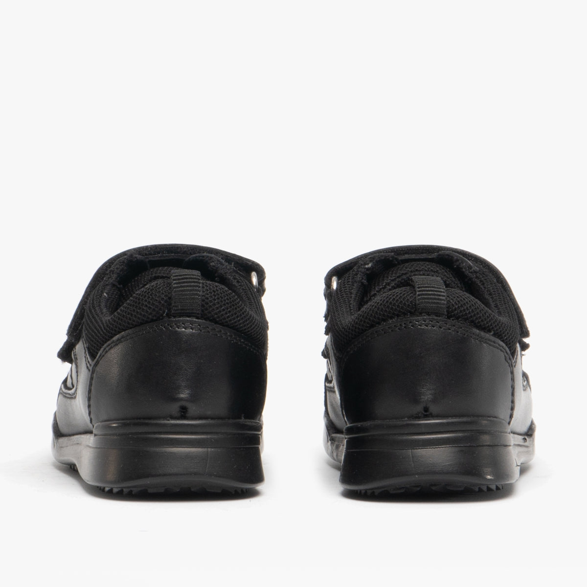 Hush Puppies LIAM Boys Leather School Shoes Black
