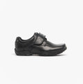 Hush Puppies FREDDY 2 Boys Leather School Shoes Black