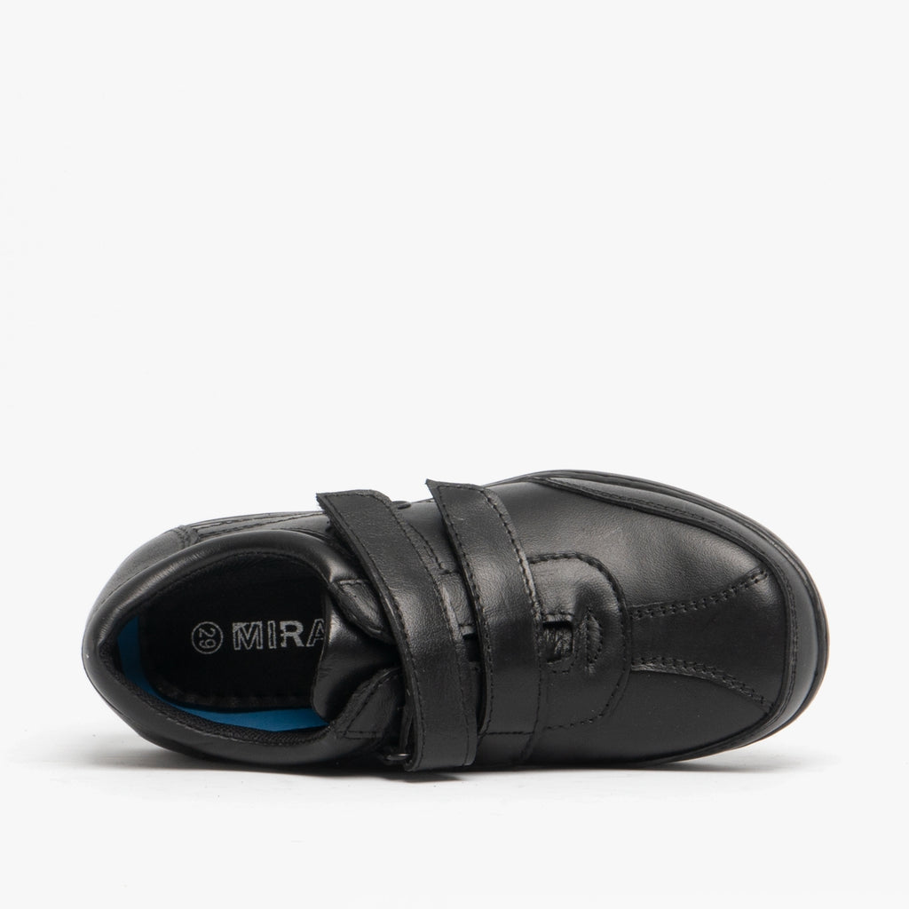 Mirak BILLY Boys Leather School Shoes Black
