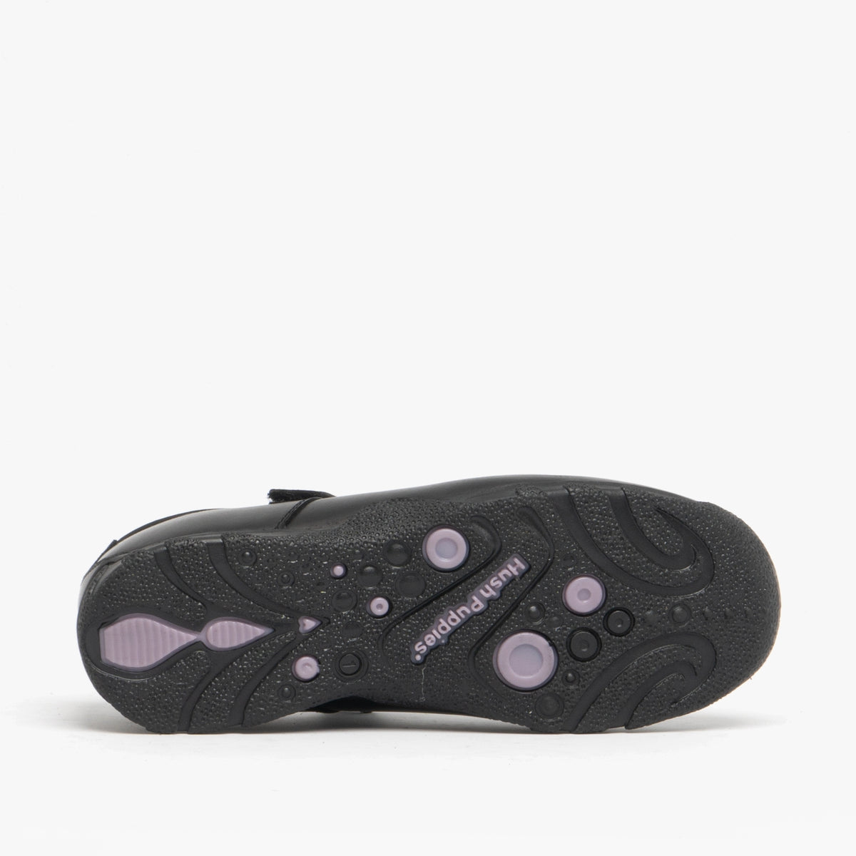 Hush Puppies CLARE Girls Leather School Shoes Black