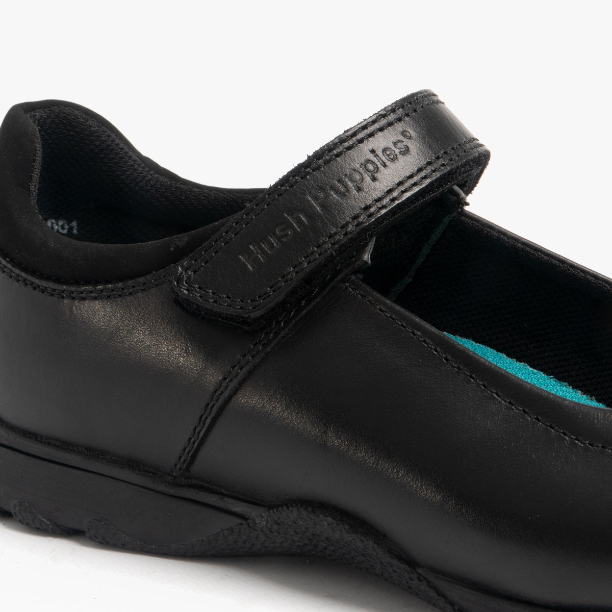 Hush Puppies CLARE Girls Leather School Shoes Black