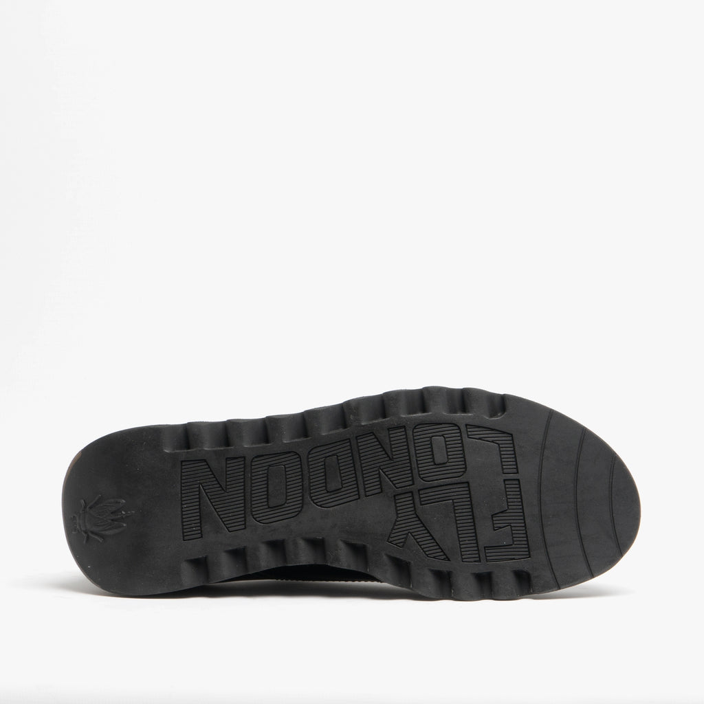 Fly London SIMB K Girls Leather Lace Derby Shoes Black