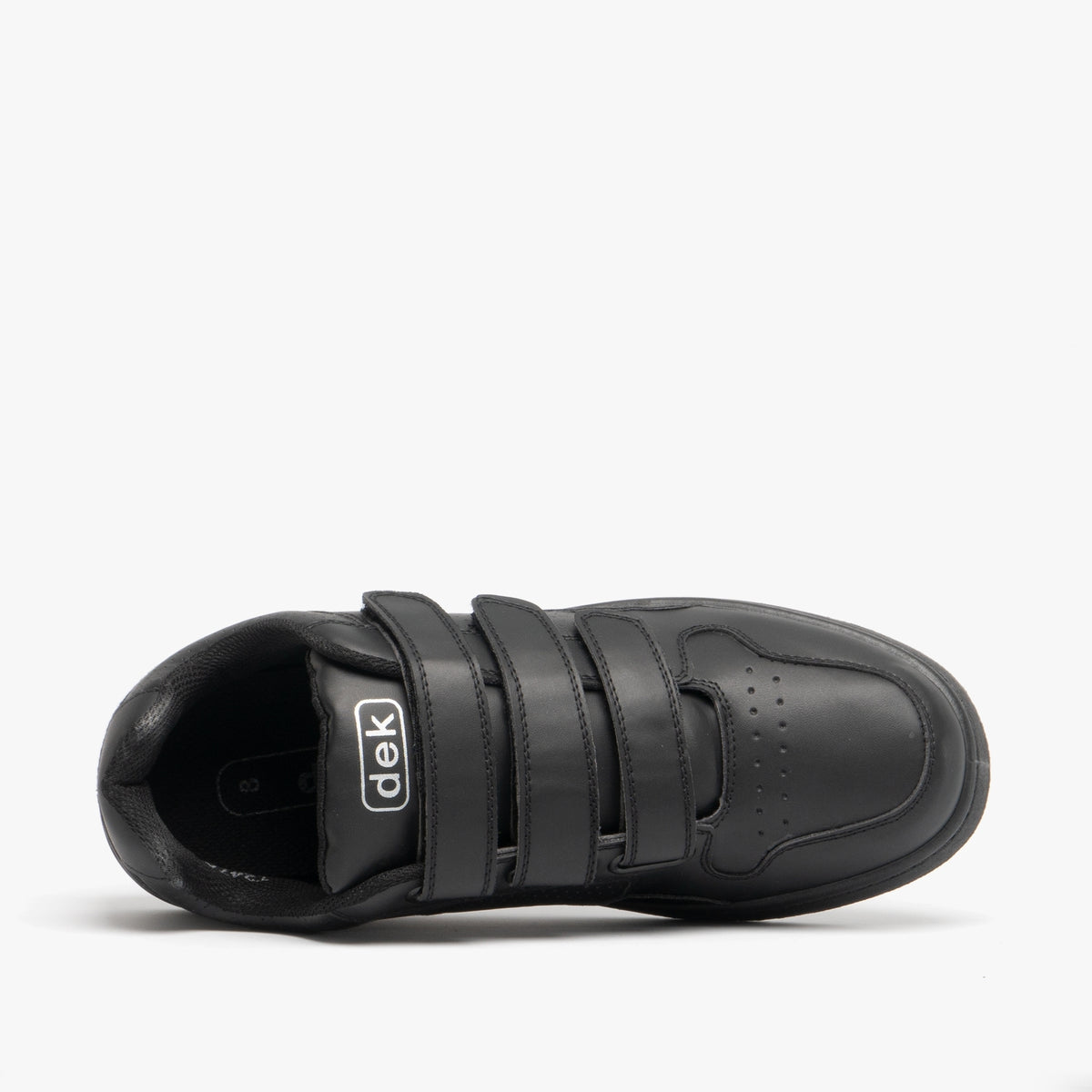 DEK CHARING CROSS Mens Triple Velcro Trainers Black