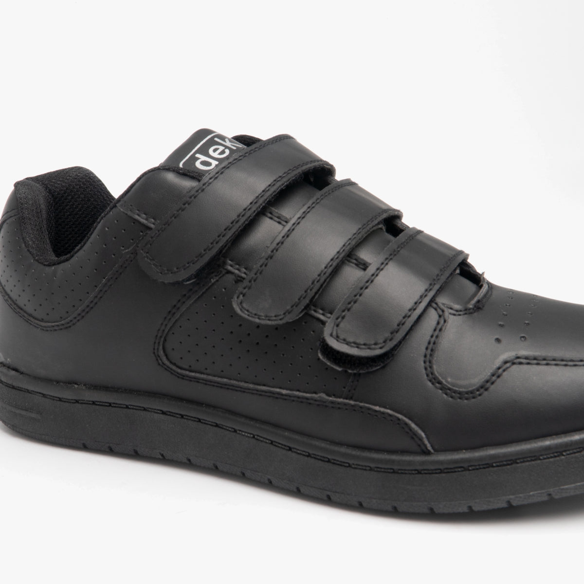 DEK CHARING CROSS Mens Triple Velcro Trainers Black