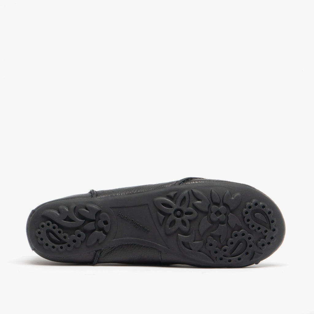 Hush Puppies JANESSA Womens Leather Casual Shoes Black