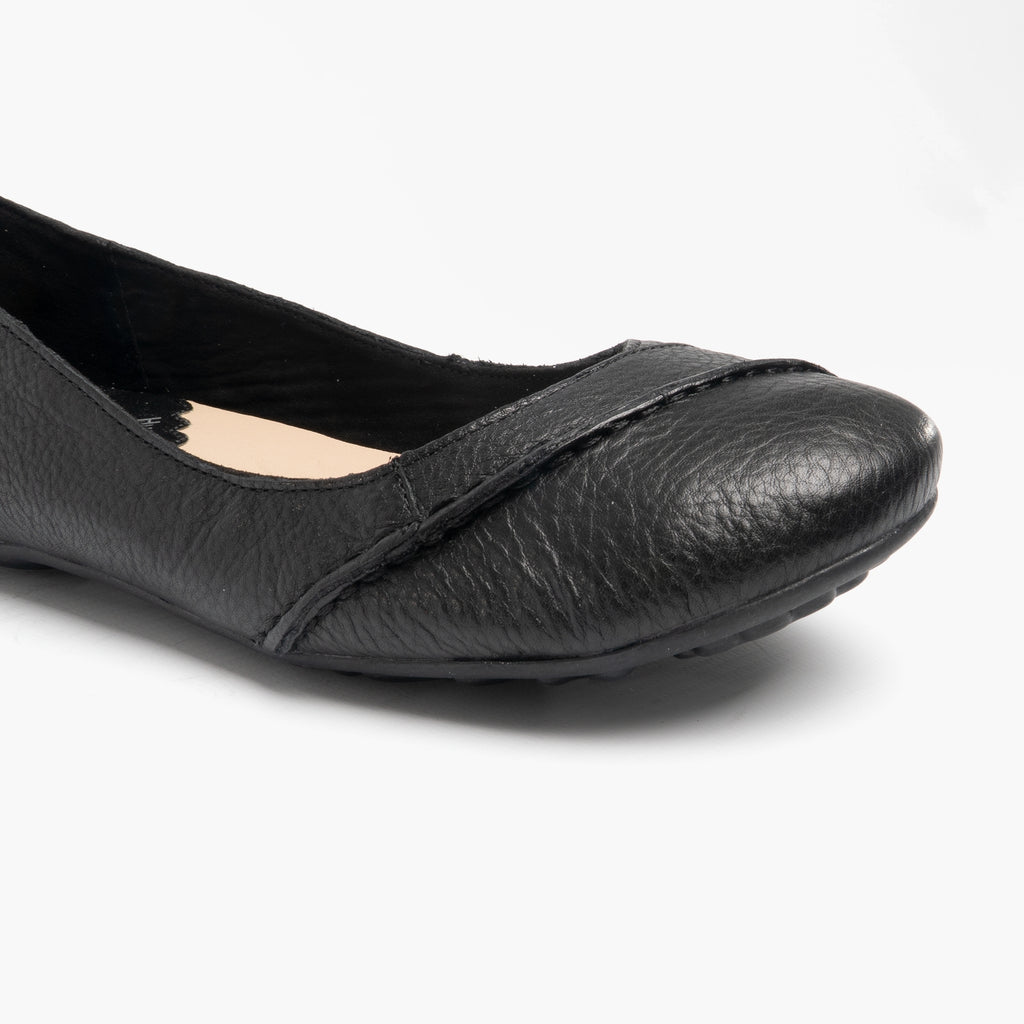 Hush Puppies JANESSA Womens Leather Casual Shoes Black