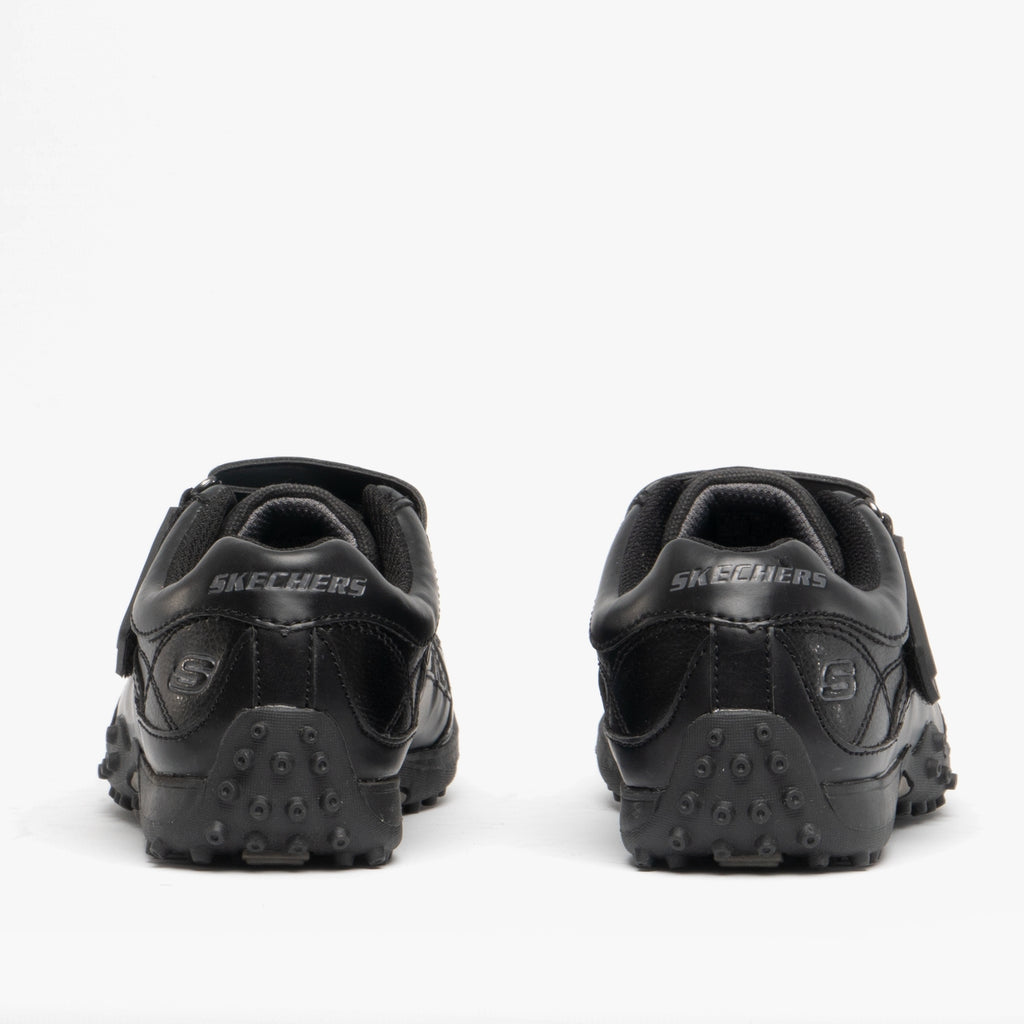 Skechers 91664L/BBK URBANTRACK II RAGE Boys Touch Fasten School Shoes Black