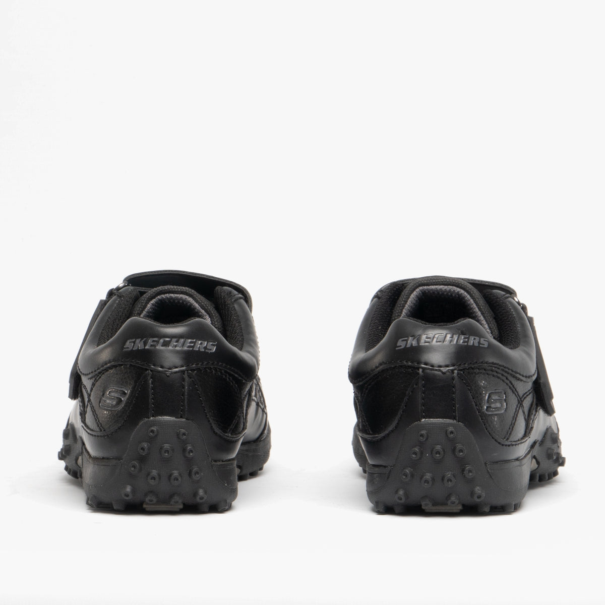 Skechers 91664L/BBK URBANTRACK II RAGE Boys Touch Fasten School Shoes Black