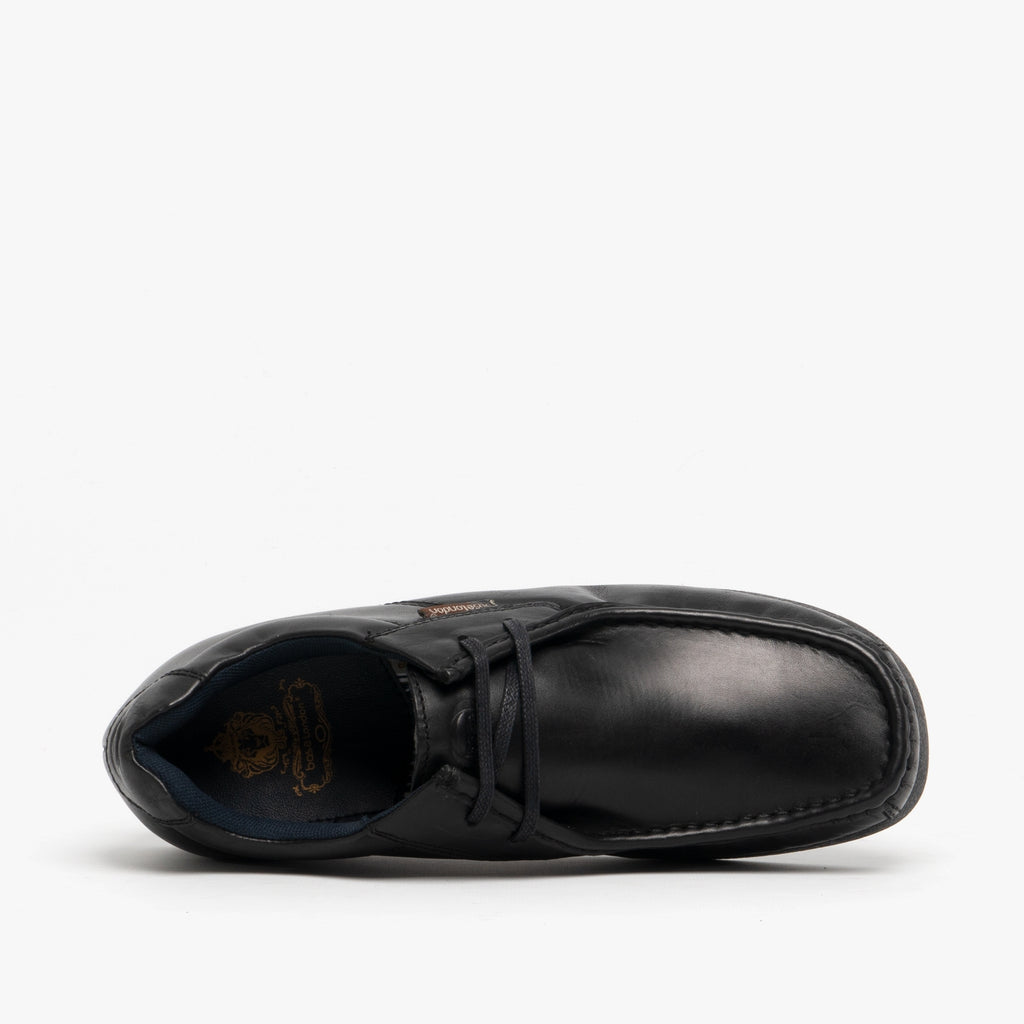 Base London EVENT Mens Leather Moccasin Shoes Black