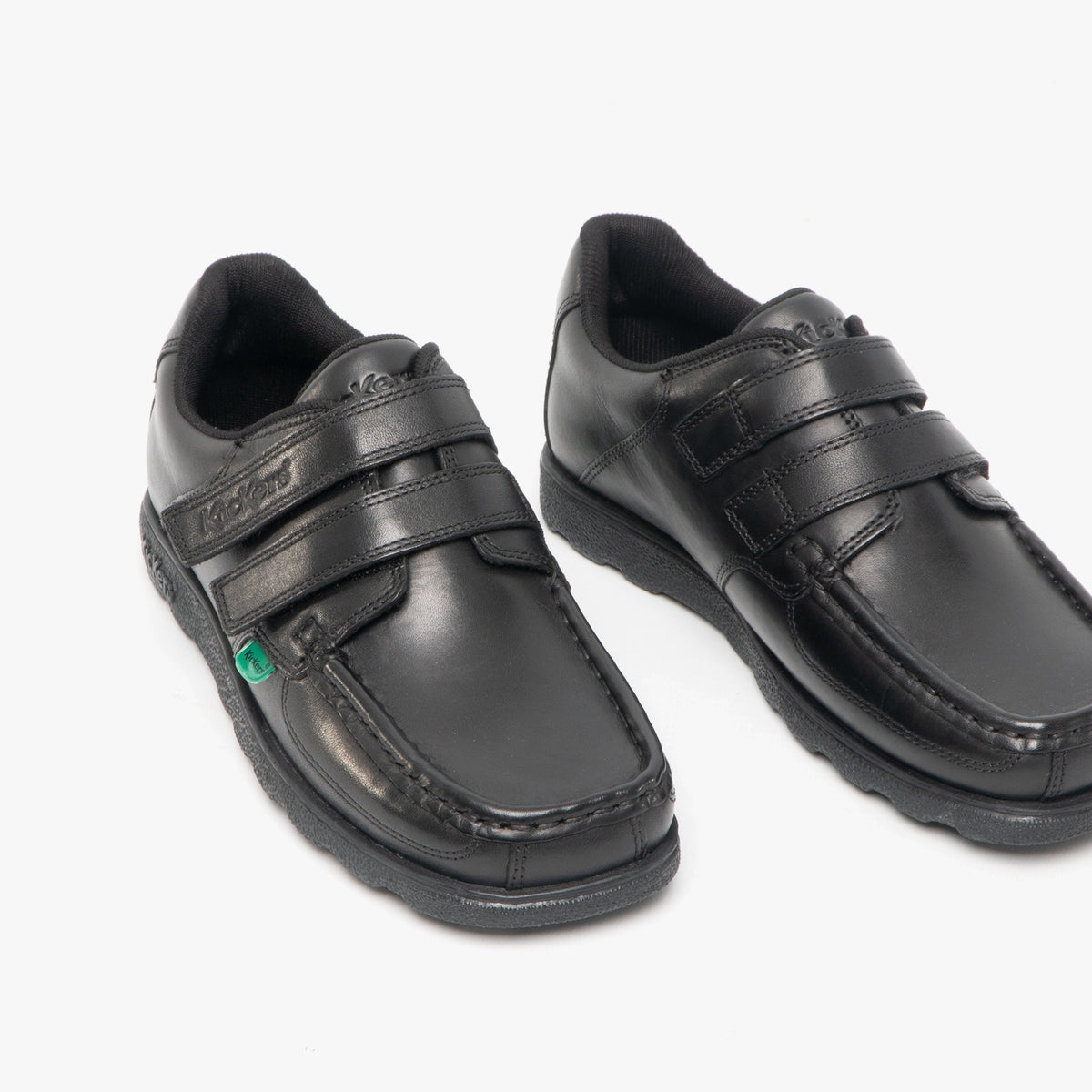 Kickers 114238 FRAGMA STRAP Boys School Shoes Black