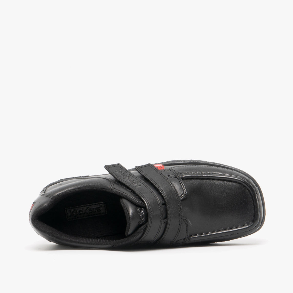 Kickers 114238 FRAGMA STRAP Boys School Shoes Black