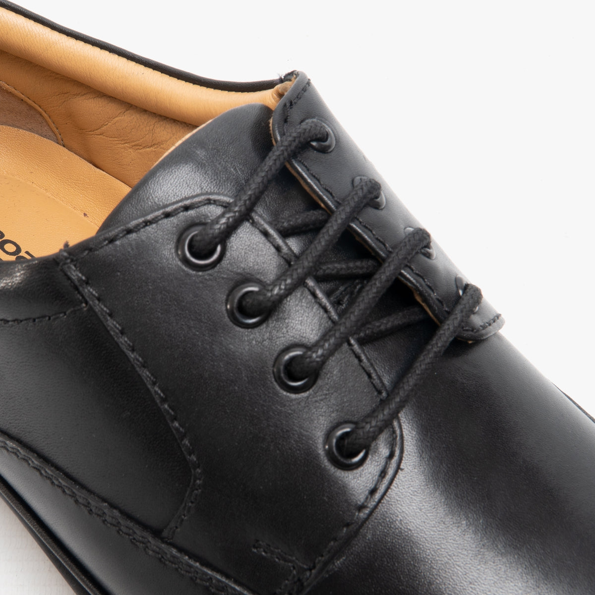 Roamers PERCY Mens Wide Fit Leather Smart Shoes Black