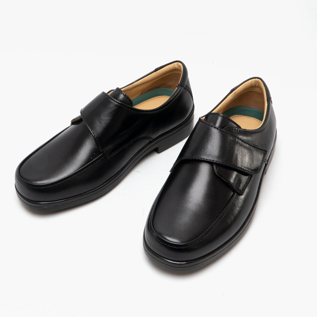 Roamers GRAHAM Mens Touch Close Light XXX Extra Wide Shoes Black