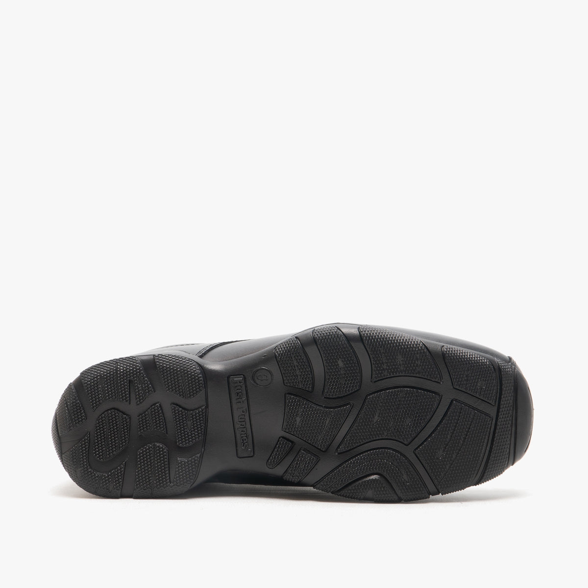 Hush Puppies ELIJAH Boys Leather School Shoes Black