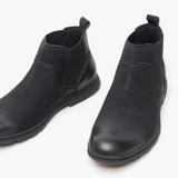 Hush Puppies TYRONE Mens Nubuck Boots Black