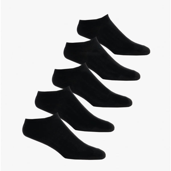 Jack & Jones BASIC MULTI SHORT Mens Cotton Mix 5 Pack Socks Black