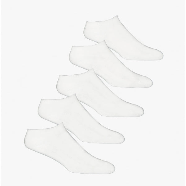 Jack & Jones BASIC MULTI SHORT Mens Cotton Mix 5 Pack Socks White