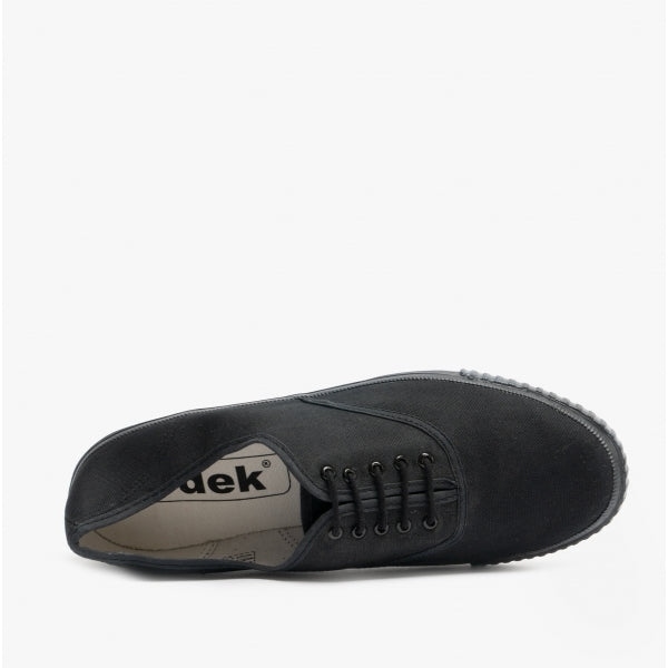 DEK NOVA Unisex Lace Plimsolls Black