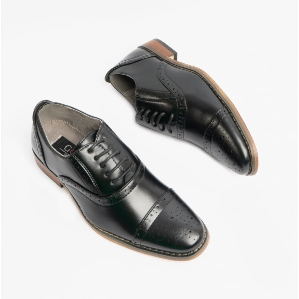 Goor FRANCIS JNR Boys Oxford Lace Up Shoes Black