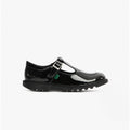 Kickers KICK T BAR PATENT Girls Leather Shoes Black