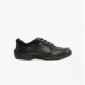Hush Puppies ALVIN SNR Boys Leather Trainers Black