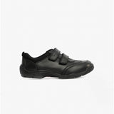 Hush Puppies ALEC Boys Leather School Shoes Black