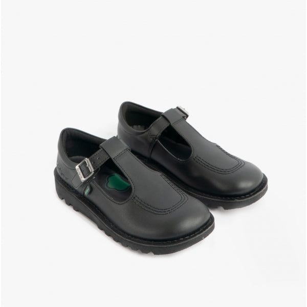 Kickers KICK T BAR VEGAN JNR Girls Mary Jane Shoes Black