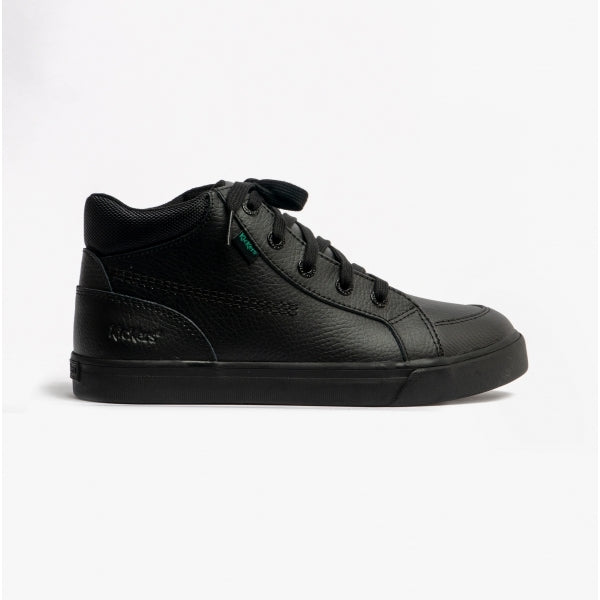 Kickers TOVNI HI PADDED Boys Leather Shoes Black