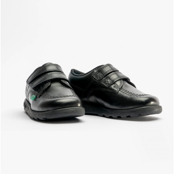 Kickers 114832 FRAGMA LO Boys School Shoes Black