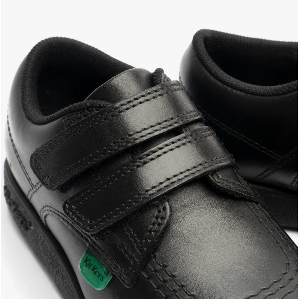 Kickers 114832 FRAGMA LO Boys School Shoes Black