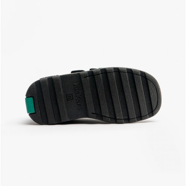 Kickers 114832 FRAGMA LO Boys School Shoes Black