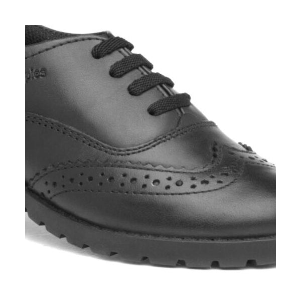 Hush Puppies EADIE JUNIOR Girls Leather Oxford School Shoes