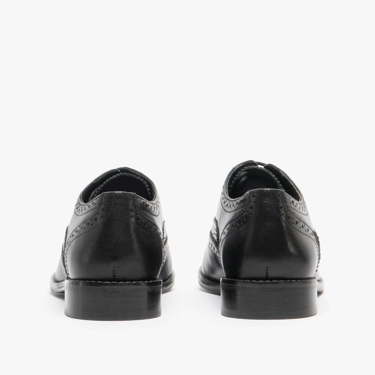 Hush Puppies NATALIE Womens Leather Brogue Shoes Black