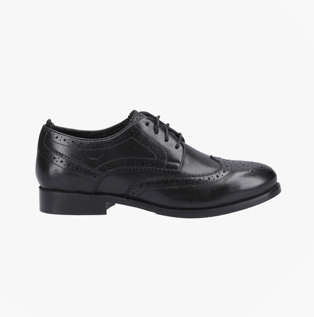 Hush Puppies NATALIA Womens Brogue Shoes Black