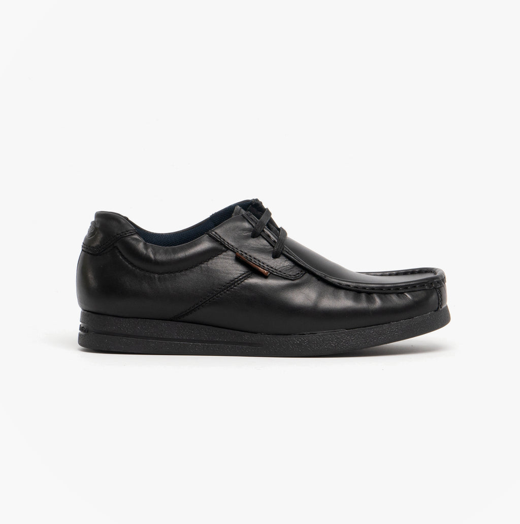 Base London EVENT Mens Leather Moccasin Shoes Black