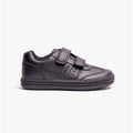 GEOX ELVIS B Boys Touch Fasten School Shoes Black