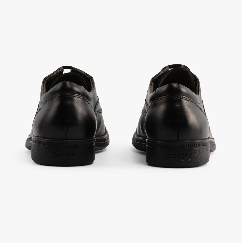 GEOX FEDERICO C Boys Leather School Shoes Black