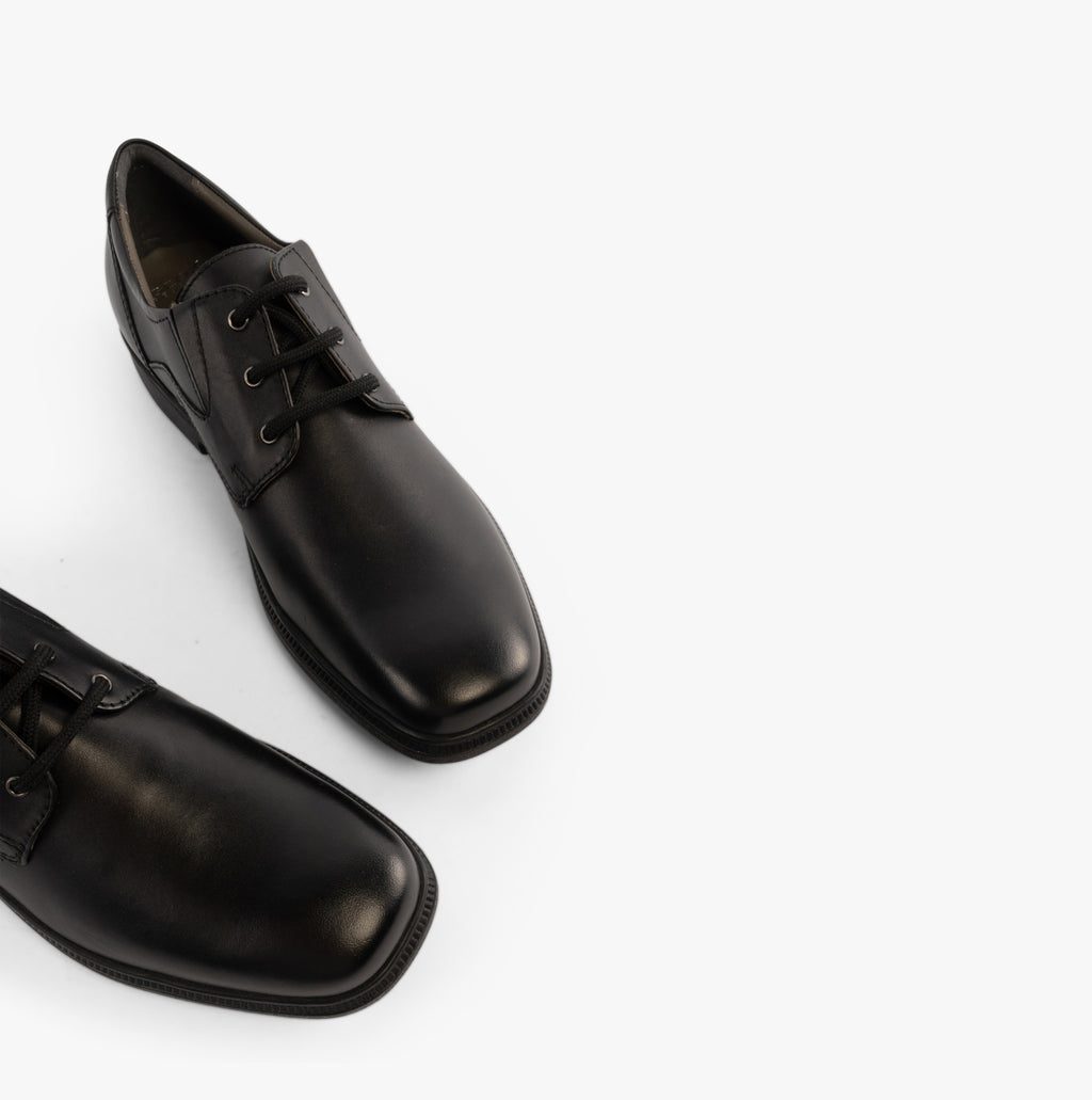 GEOX FEDERICO C Boys Leather School Shoes Black