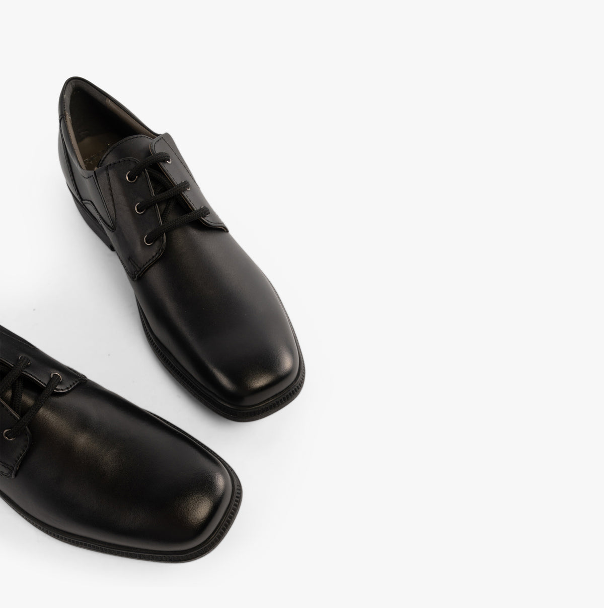 GEOX FEDERICO C Boys Leather School Shoes Black