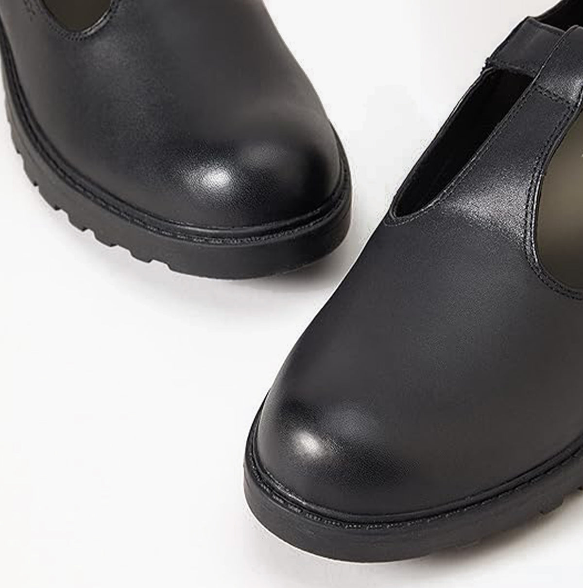 GEOX J CASEY GIRL Kids Leather Ballerina Black