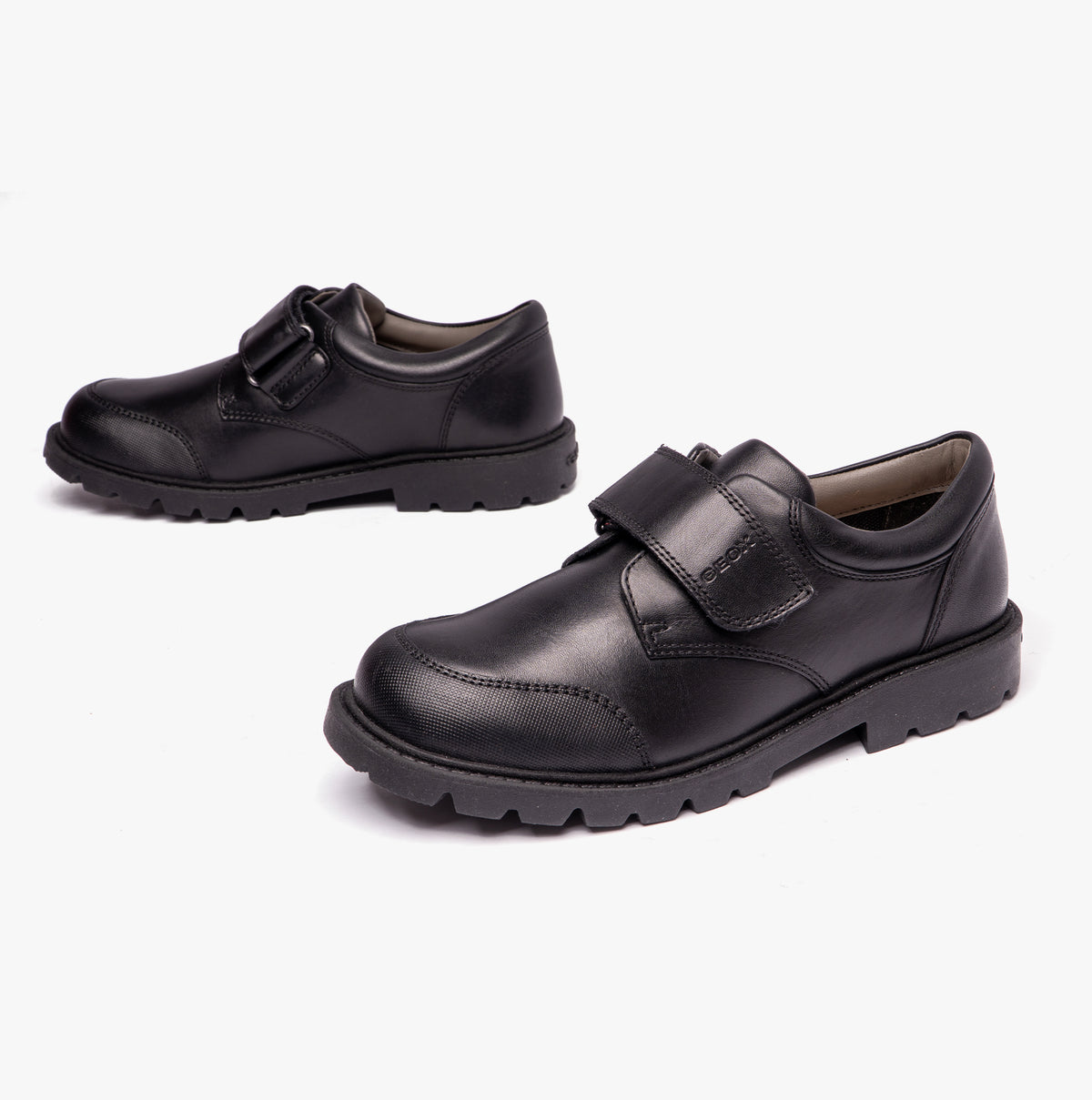 GEOX J SHAYLAX BOY Boys Formal School Shoes Black