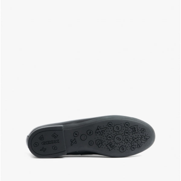 GEOX PLIE Girls School Shoes Smooth Black